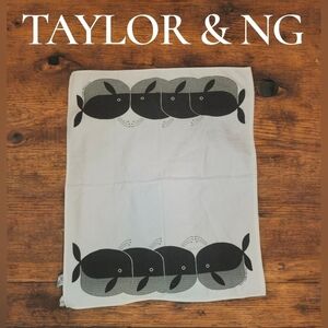 Rare Vintage Taylor & NG Whale Dish Kitchen Tea Towel 1984